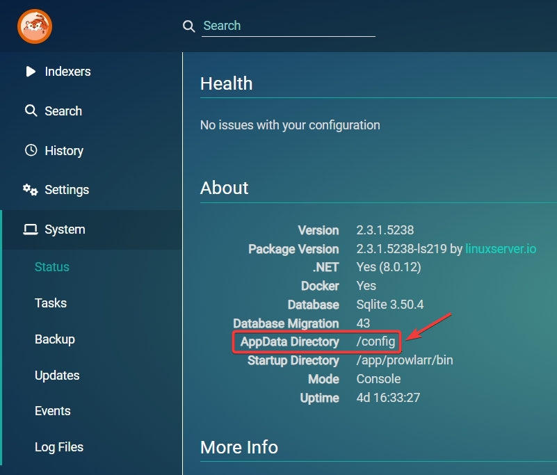 Prowlarr Status